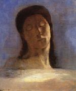 Odilon Redon With Closed Eyes oil painting